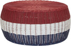 Household Essentials Handwoven Resin Ottoman Table by HouseholdEssentials