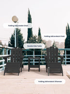 KINGYES Folding Adirondack Ottoman - Image 6