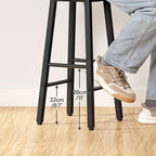 HOOBRO Bar Stools, Barstools Set of 4, Counter Height Barstools, 24.8" Bar - Image 8