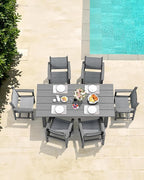 SERWALL Textilene Outdoor Dining Chair Set of 2, HDPE Frame - Image 9