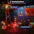 Solar Color Changing RGB Spot Lights Outdoor, 10 Pack/7 Lighting Modes - Image 7
