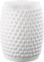 Safavieh Castle Gardens Collection Stella Nail Head White Glazed Ceramic Garden by SAFAVIEH