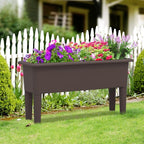 Giantex Raised Garden Beds Outdoor Set of 2, Self-Watering Planter Box - Image 2
