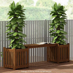 FURINNO FG19455 Tioman Hardwood Outdoor Lifestyle Flowerbox - Image 2