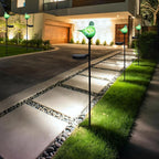 Bshine Solar Garden Decoration Outdoor Green Bird Lights, 2 Pack Hand Blown - Image 5
