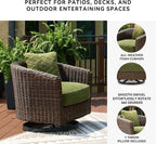 Signature Design by Ashley Horizon Hall Casual Outdoor Weather Resistant Swivel - Image 4
