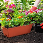 CADUKE Railing Planter Boxes Deck 2 Pack Railing Flower Box - Image 5