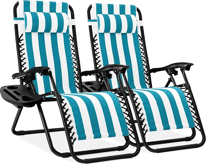 Best Choice Products Set of 2 Adjustable Steel Mesh Zero Gravity Lounge Chair by BestChoiceProducts
