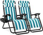 Best Choice Products Set of 2 Adjustable Steel Mesh Zero Gravity Lounge Chair by BestChoiceProducts
