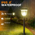 AOSEA Bright 10 Pack Solar Lights Outdoor IP65 Waterproof, LED Solar Lights - Image 7