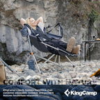 KingCamp Hammock Chair with Footrest – Heavy Duty Swinging Rocking Camping - Image 3