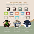 WestinTrends Malibu Low Outdoor HDPE Round Patio Coffee Table - Image 6