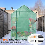 Walk-in Greenhouse for Outdoors, Thickened PE Cover & Heavy Duty Powder-Coated - Image 6
