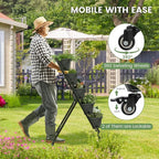 Giantex Set of 2 Vertical Raised Garden Bed on Wheels, Elevated Planter Raised - Image 3