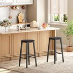 HOOBRO Bar Stools, Bar stools Set of 2, Counter Height Bar Stools, 24.8" - Image 5