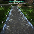 Solar Outdoor Lights, 10 Pack Waterproof Stainless Steel Solar Stake Lights - Image 6