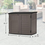 Suncast 34 Cu Ft Horizontal Resin Storage Shed - Image 2