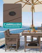 SERWALL 8-Piece Patio Dining Sets - Image 2