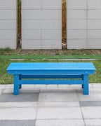HDPE Outdoor Bench, Poly Lumber Adirondack Benches, All Weather HDPE Patio - Image 9