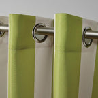 Exclusive Home Canopy Stripe Indoor/Outdoor Grommet Top Curtain Panel, Kiwi / - Image 3