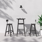 3-Piece Outdoor Counter Height Bar Table Set, HDPE Weather Resistant - Image 7