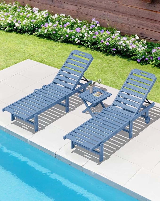 SERWALL Folding Outdoor Side Table Set of 6, Adirondack End Table - Image 12