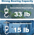 ONIKK Ceiling Hooks for Hanging Plants, Heavy Duty Metal Plant Hooks, Screw in - Image 3