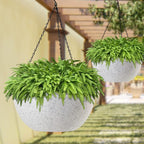 WOUSIWER 13 inch 2Pack Large Hanging Planters - Image 5