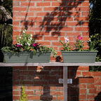 Bloem Dura Cotta 18" Basil Resin Rectangle Window Box Planter - Image 2