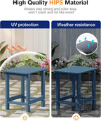 YEFU Outdoor Side Table for Patio: 16" HIPS Weather - Image 5