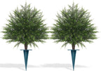 Artificial Cypress Topiary Bushes by FEELTHENEWWORLD