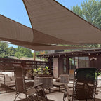 LOVE STORY Custom Size 6'x6'x6' Brown Sun Shade Sail Triangle Sunhsade Fabric by LOVESTORY