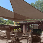 LOVE STORY Custom Size 6'x6'x8.5' Brown Sun Shade Sail Right Triangle Sunshade by LOVESTORY