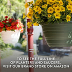 The HC Companies 13 Inch Wrapt Hanging Planters, Lightweight UV-Resistant - Image 7