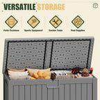 JUMMICO 250 Gallon Outdoor Resin Deck Box - Image 3