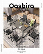 Outdoor Dining Chairs Set of 2, Aluminum Patio Dining Chiars - Image 5