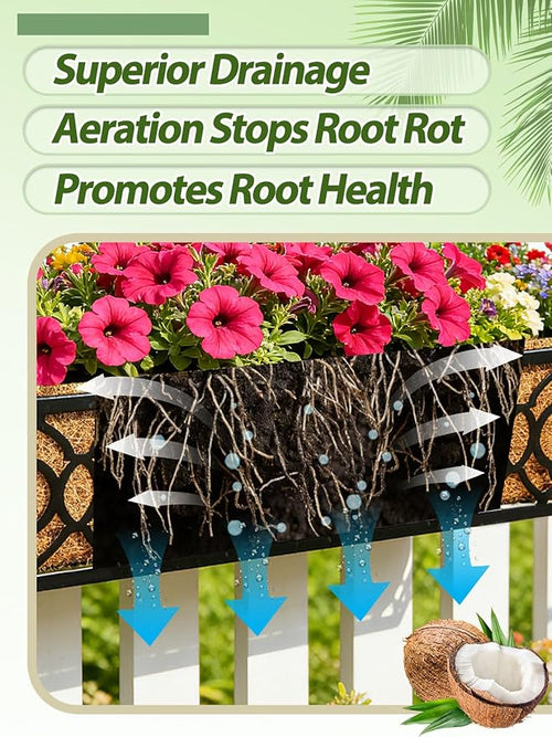 30in Tapered Coco Liners for Window Planter Box - Image 2