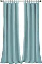 Elrene Home Fashions Matine Weatherproof Tab-Top Indoor/Outdoor Solid Color by ElreneHomeFashions