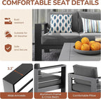 Solaste Aluminum Patio Furniture Set - Image 9