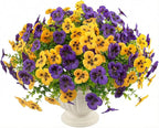 18 Pcs Artificial Fake Pansy Flowers - Image 8