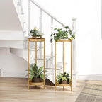 Metal Gold Tall Plant Stand Indoor or Outdoor - Image 7