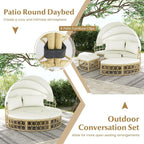 Tangkula Outdoor Patio Round Daybed - Image 6