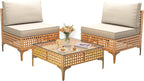 YITAHOME Wicker Patio Furniture Set 3 Pieces Outdoor Sectional Sofa - Image 8