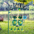 HONGLAND Solar Lights Outdoor Waterproof, Frog Swing Garden Decor, Frog - Image 8