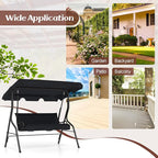 Tangkula 3 Person Porch Swing, Patio Swing - Image 8