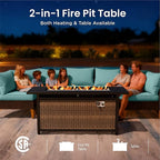 PHI VILLA Half Moon Patio Furniture Set - Image 8