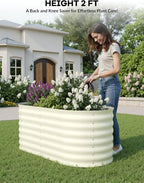 2 Pcs Raised Garden Beds Outdoor 4x2x2 ft - Image 2