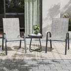 UDPATIO Patio Chairs Set of 2, Stackable Outdoor Dining Chairs - Image 2