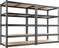 REIBII 2400LBS Storage Shelves 5 Tier Garage Shelving Heavy Duty, Adjustable by REIBII