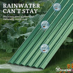 YITAHOME 6x3x1.5 ft Galvanized Raised Garden Bed Kit, Large Metal Planter Box - Image 4